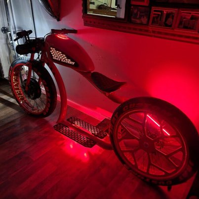 Red Electric Bike