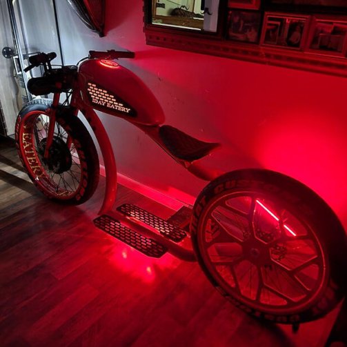 Red Electric Bike