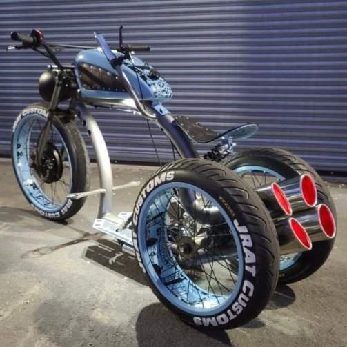 Quadruple Exhaust Bike