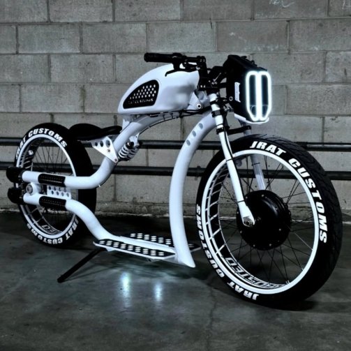 Custom Electric Bike (White)