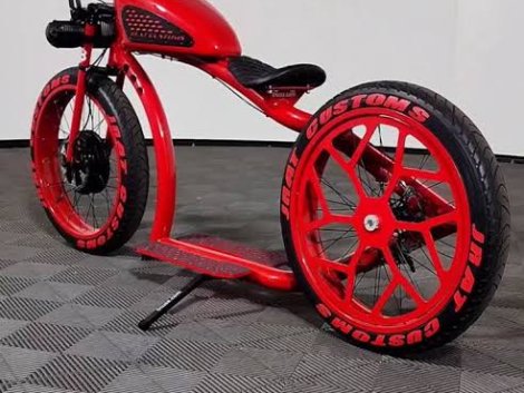 Custom Electric bike (Red)